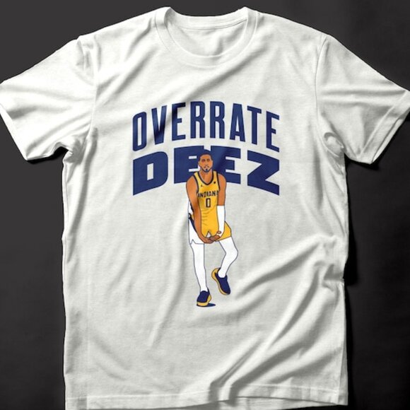 Overrate Deez Haliburton Tee shirt white - Picture 1 of 2